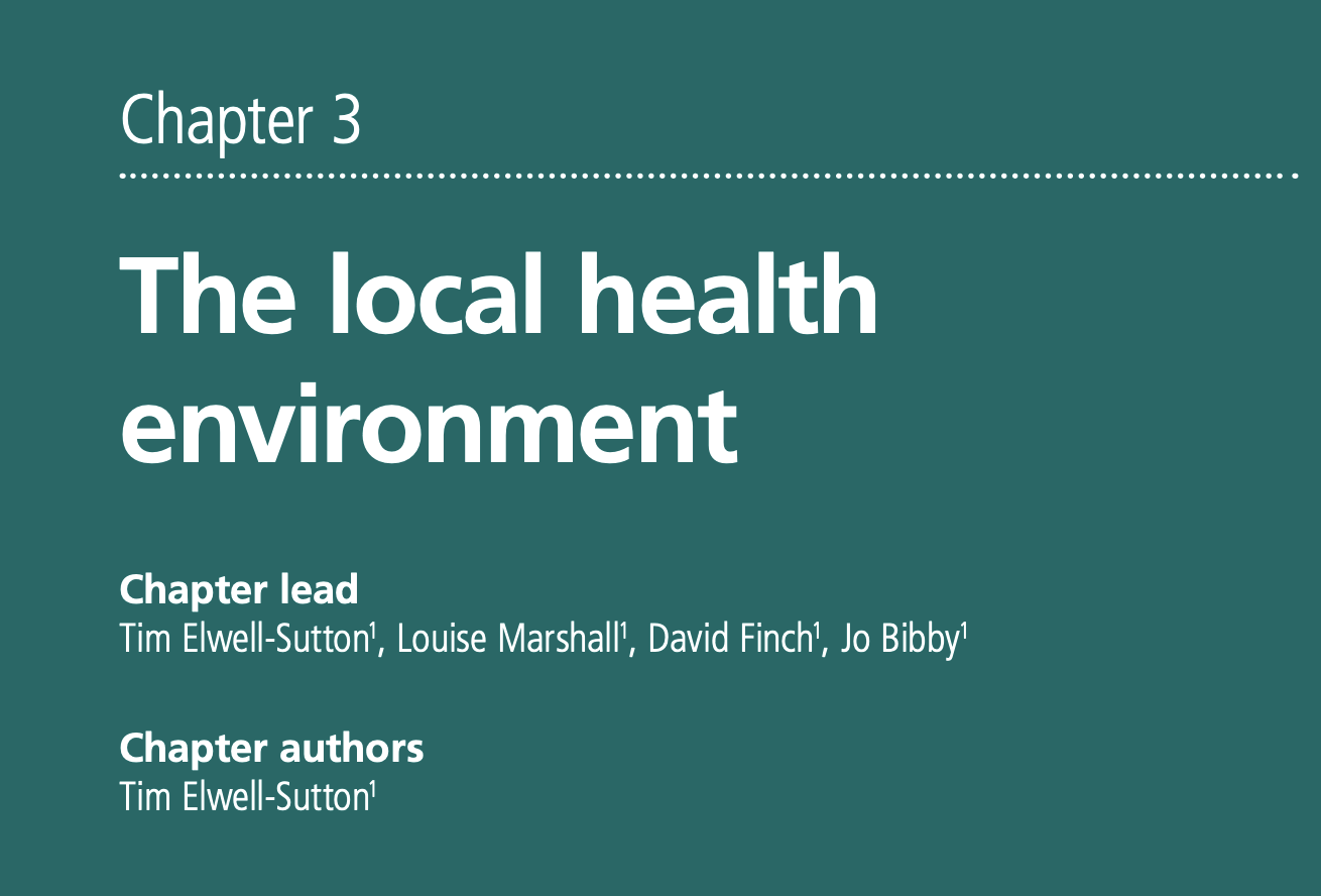 Chapter 3 The local health environment featured image