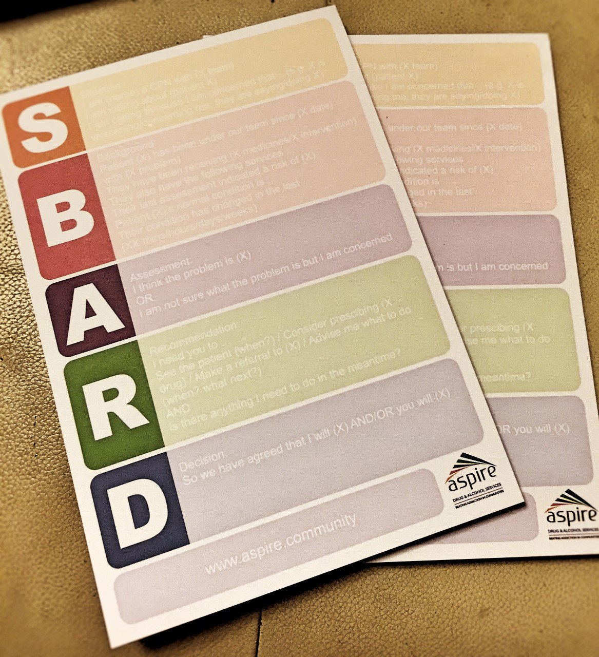 SBARD Notepads - a small change makes a big difference to communication! featured image