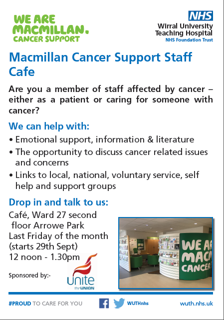 Macmillan Cancer Support Staff Cafe Wirral University Teaching Hospital featured image
