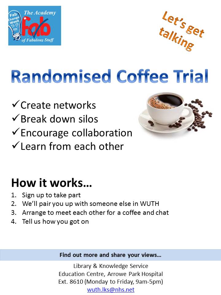 Making connections and widening professional networks at Wirral with a Randomsied Coffee Trial featured image