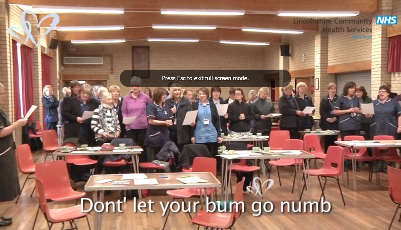 LCHS Staff Take Part In 'Bum Rap' Video To Raise Awareness Of Pressure Ulcers featured image