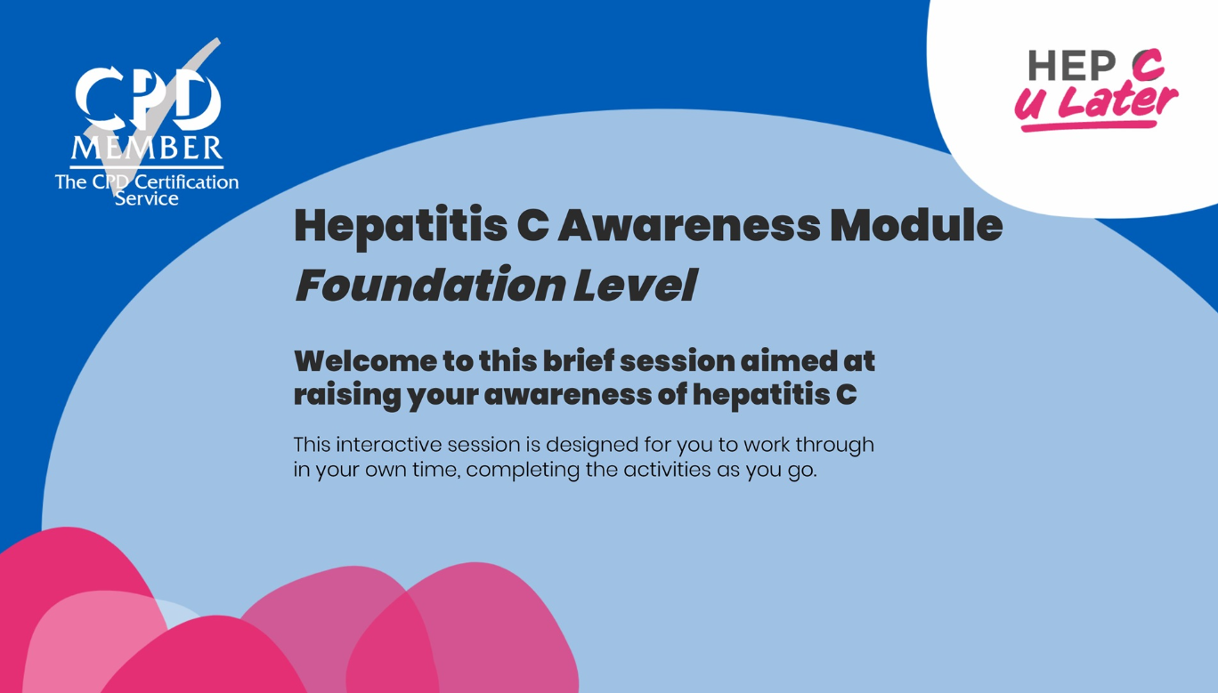 CPD Accredited Hep C training module featured image
