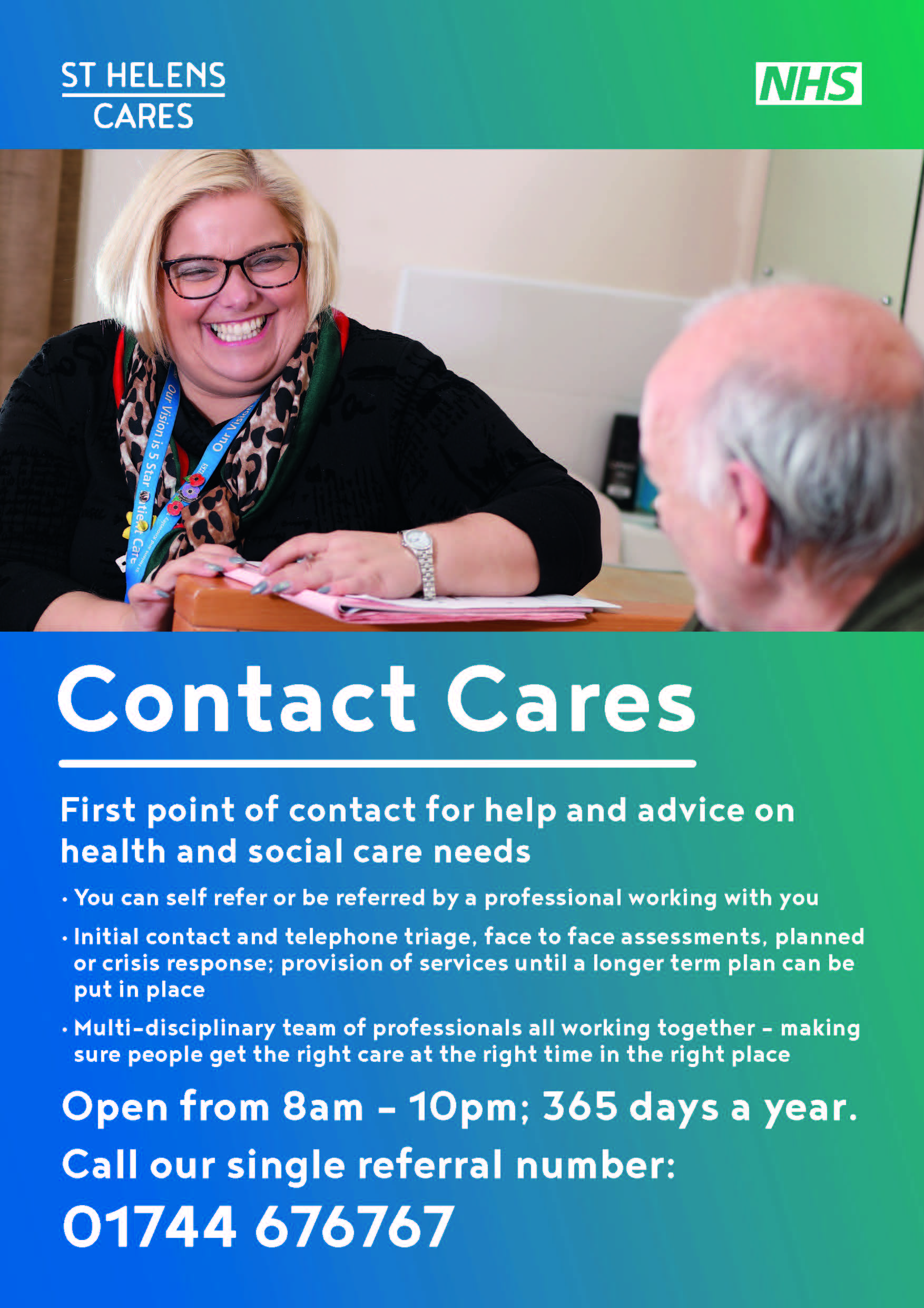 St Helens Contact Cares films show how the integrated service is making a real difference to residents lives featured image