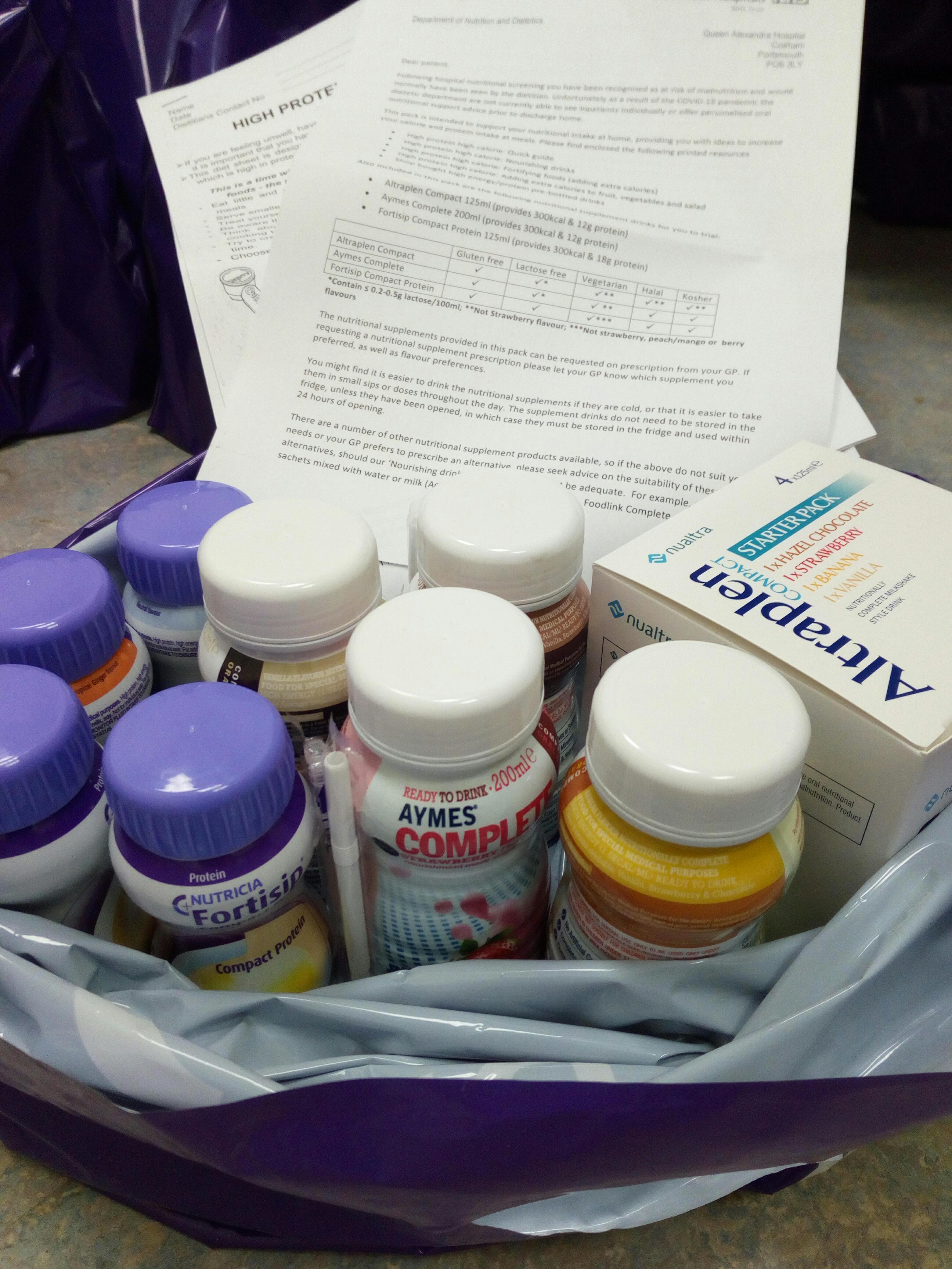 Rapid discharge nutrition support grab bags featured image