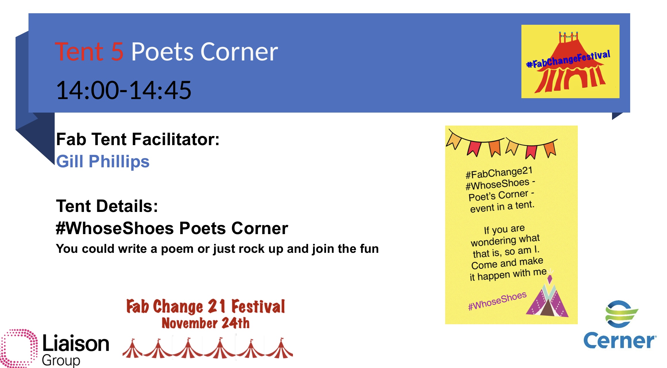 Tent 5 - Poets Corner featured image