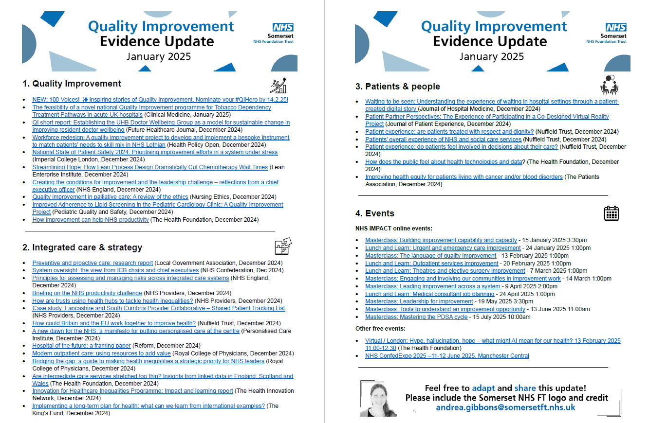 QI Evidence updates - get 2025 off to a great start featured image