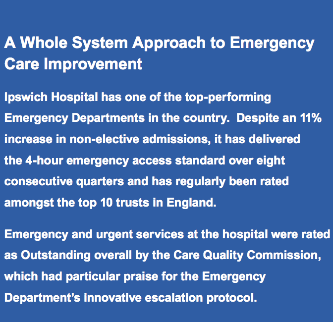 ECIST Case Study - A Whole System Approach to Emergency Care Improvement - Ipswich Hospital featured image