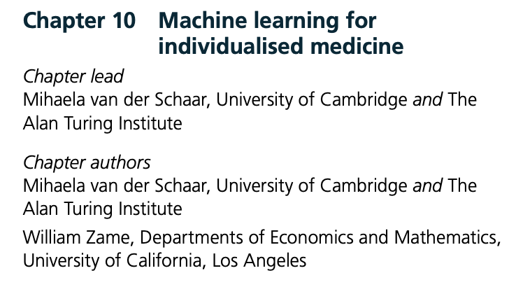 Chapter 10 Machine learning for individualised medicine featured image