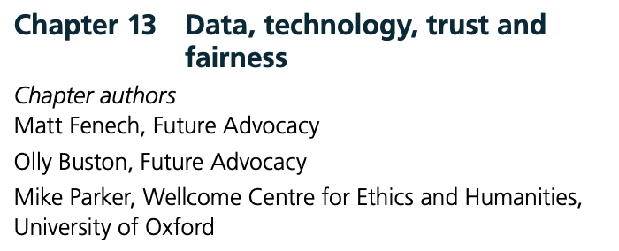 Chapter 13 Data, technology, trust and fairness featured image