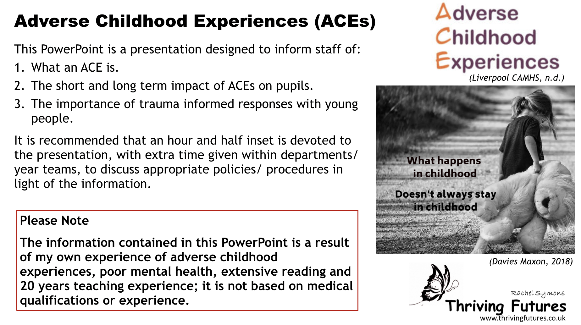 Adverse Childhood Experiences Training Resource | Fab NHS Stuff