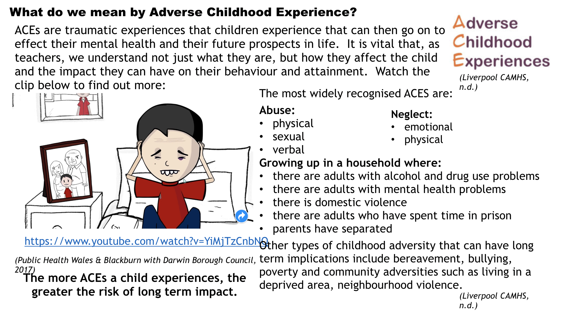 Adverse Childhood Experiences Training Resource Fab NHS Stuff