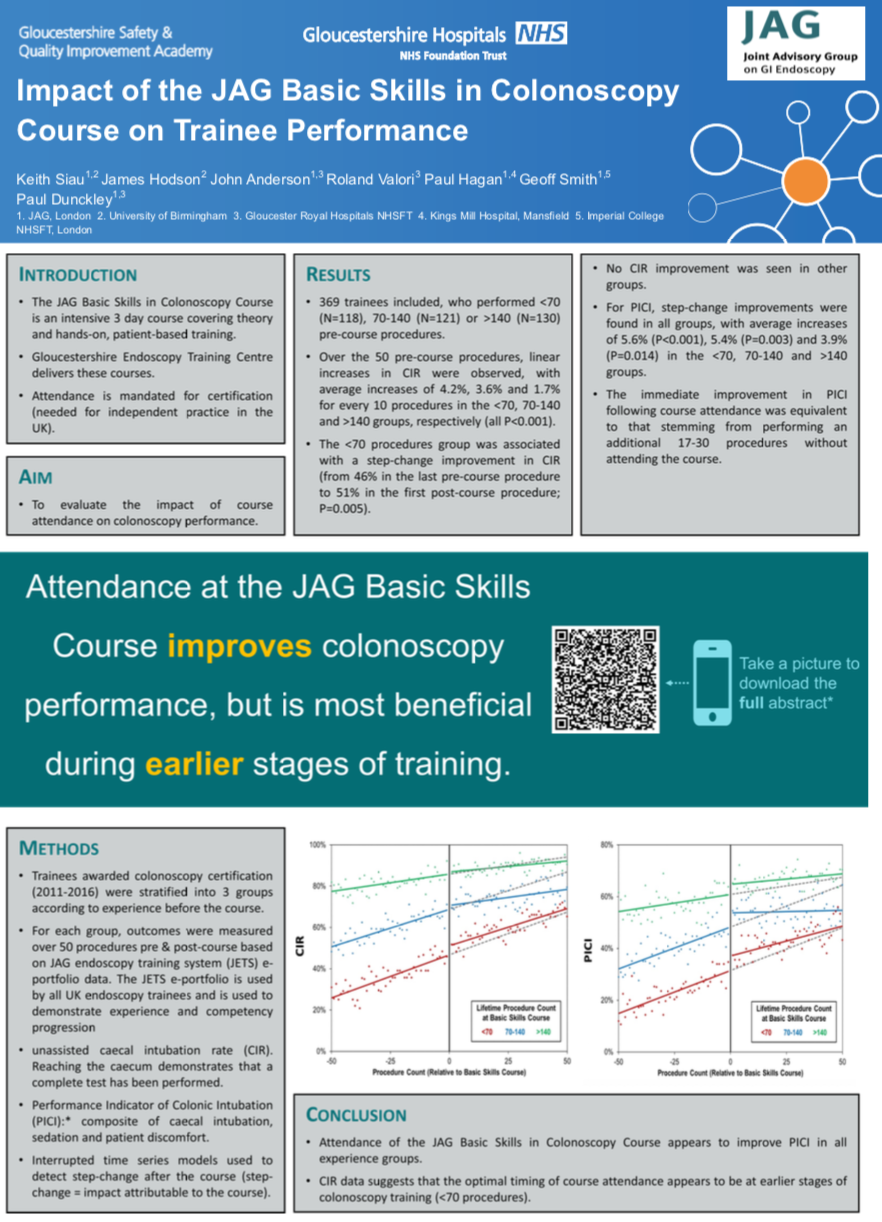 GHFT - Impact of the JAG Basic Skills in Colonoscopy Course on Trainee Performance featured image
