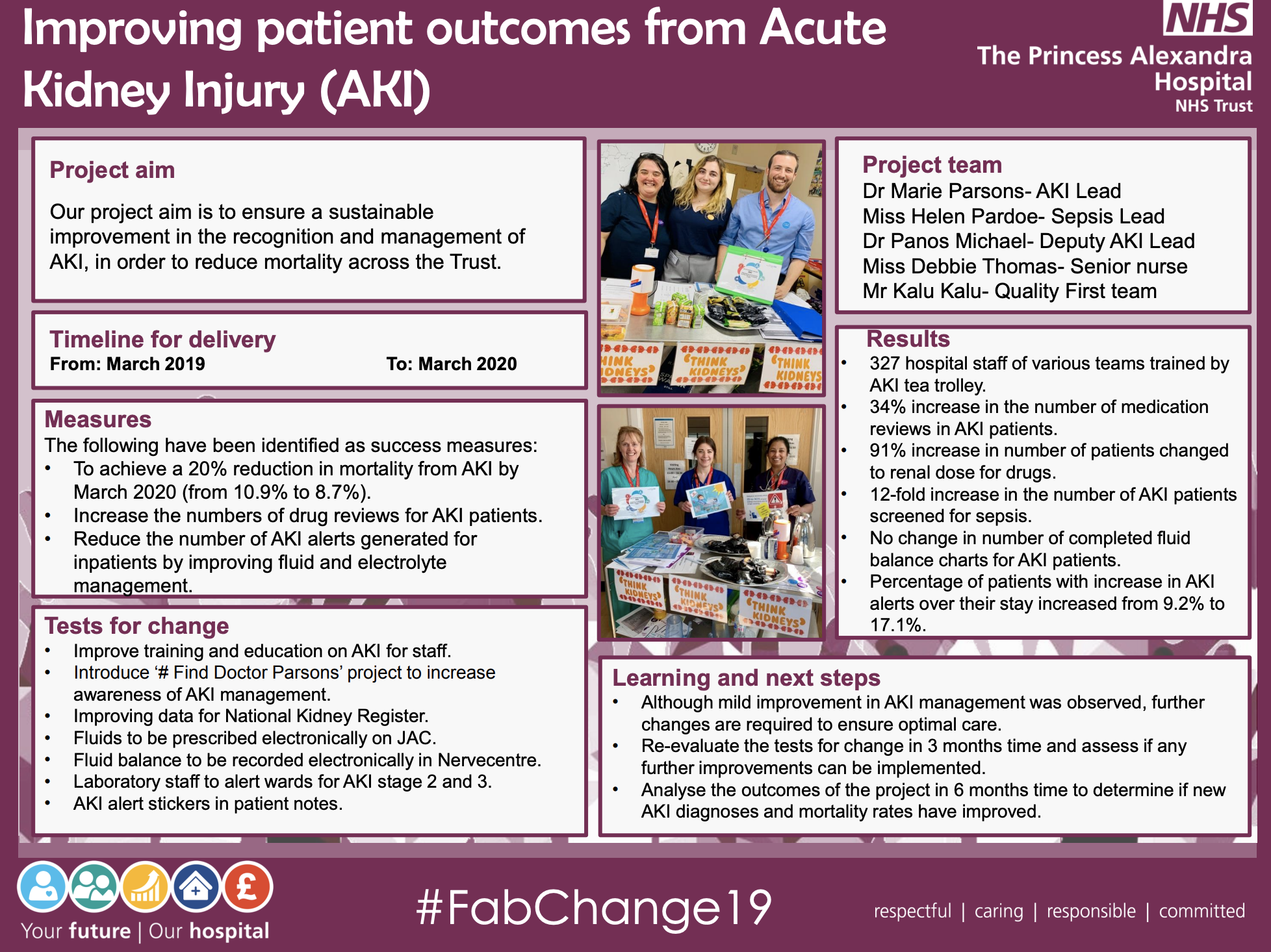 PAHT - Improving Patient Outcomes from Acute Kidney Injury - @QualityFirstPAH featured image
