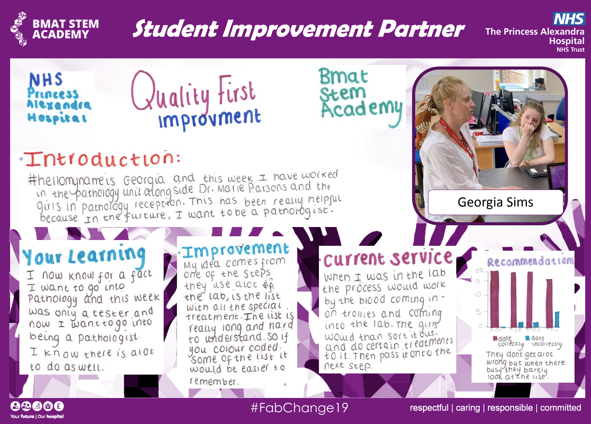 PAHT Student Improvement Partner - Georgia Simms - @QualityFirstPAH featured image