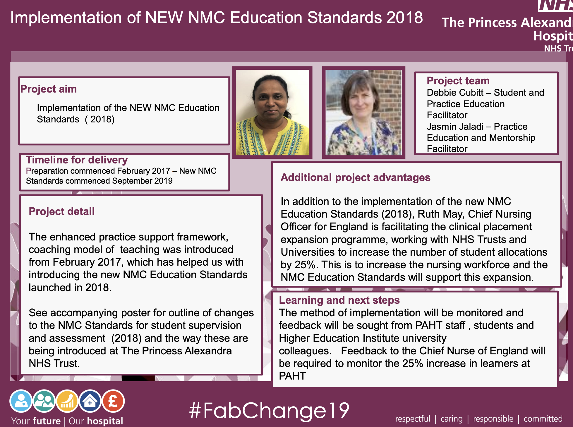 PAHT - Implementation of NEW NMC Education Standards 2018 - @QualityFirstPAH featured image