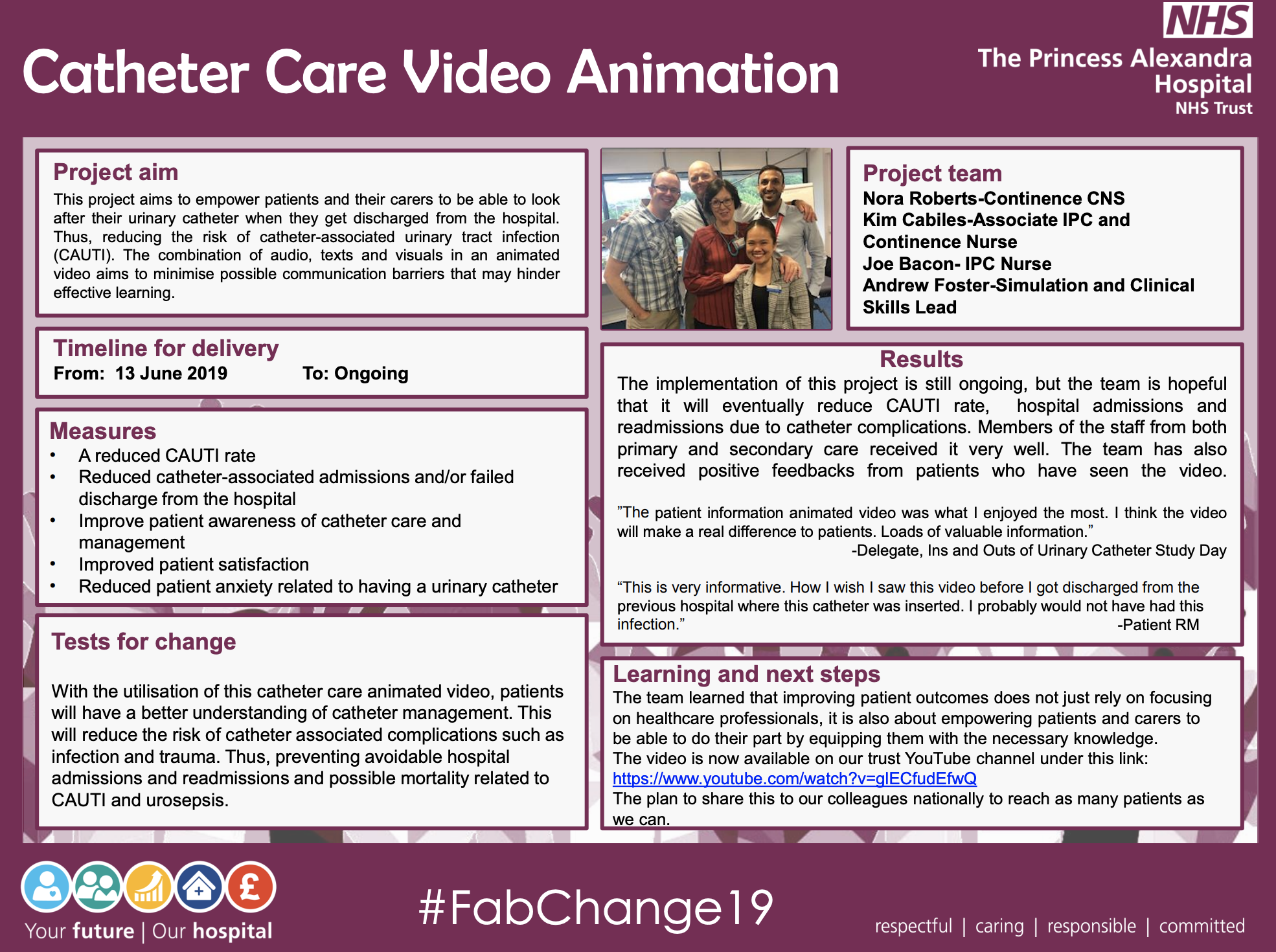 PAHT - Catheter Care Video Animation - @QualityFirstPAH featured image