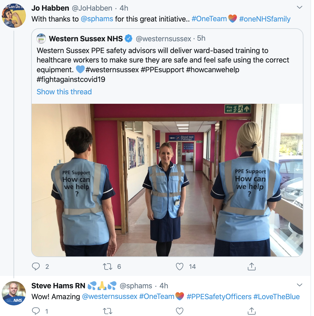 Visible staff support - have you got a #PPESafetyOfficer? featured image