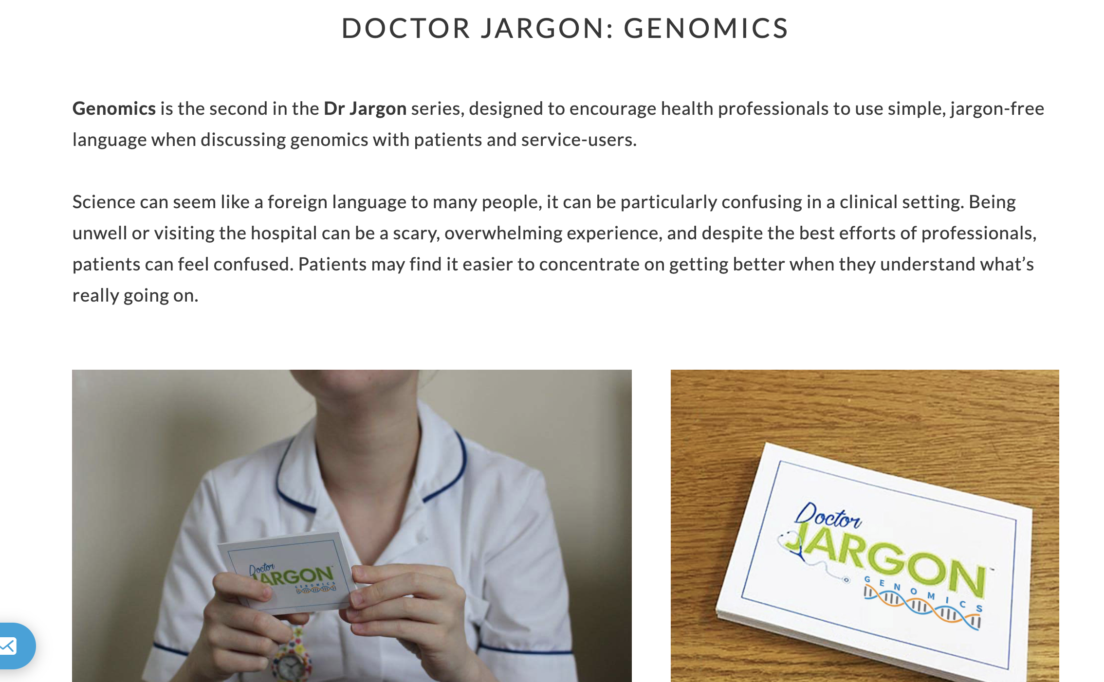 Dr Jargon card game Fab NHS Stuff