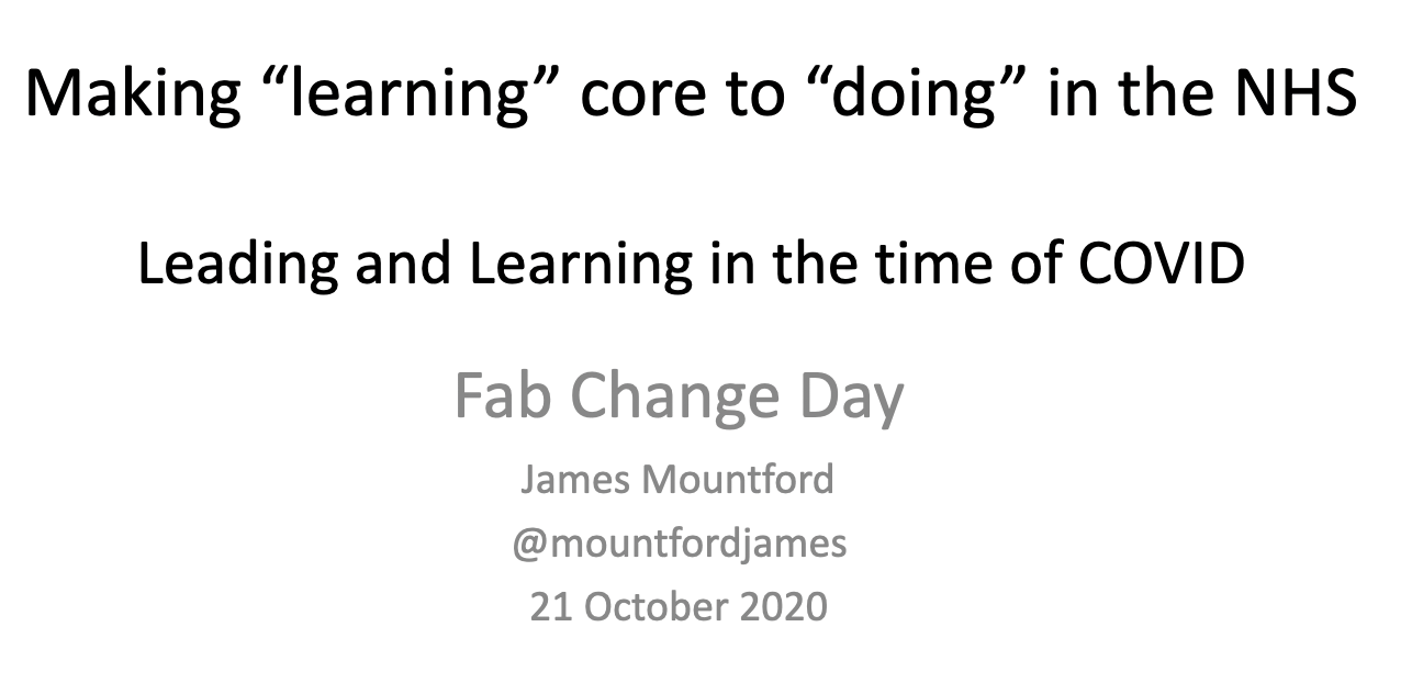 Making 'learning' core to 'doing' in the NHS featured image