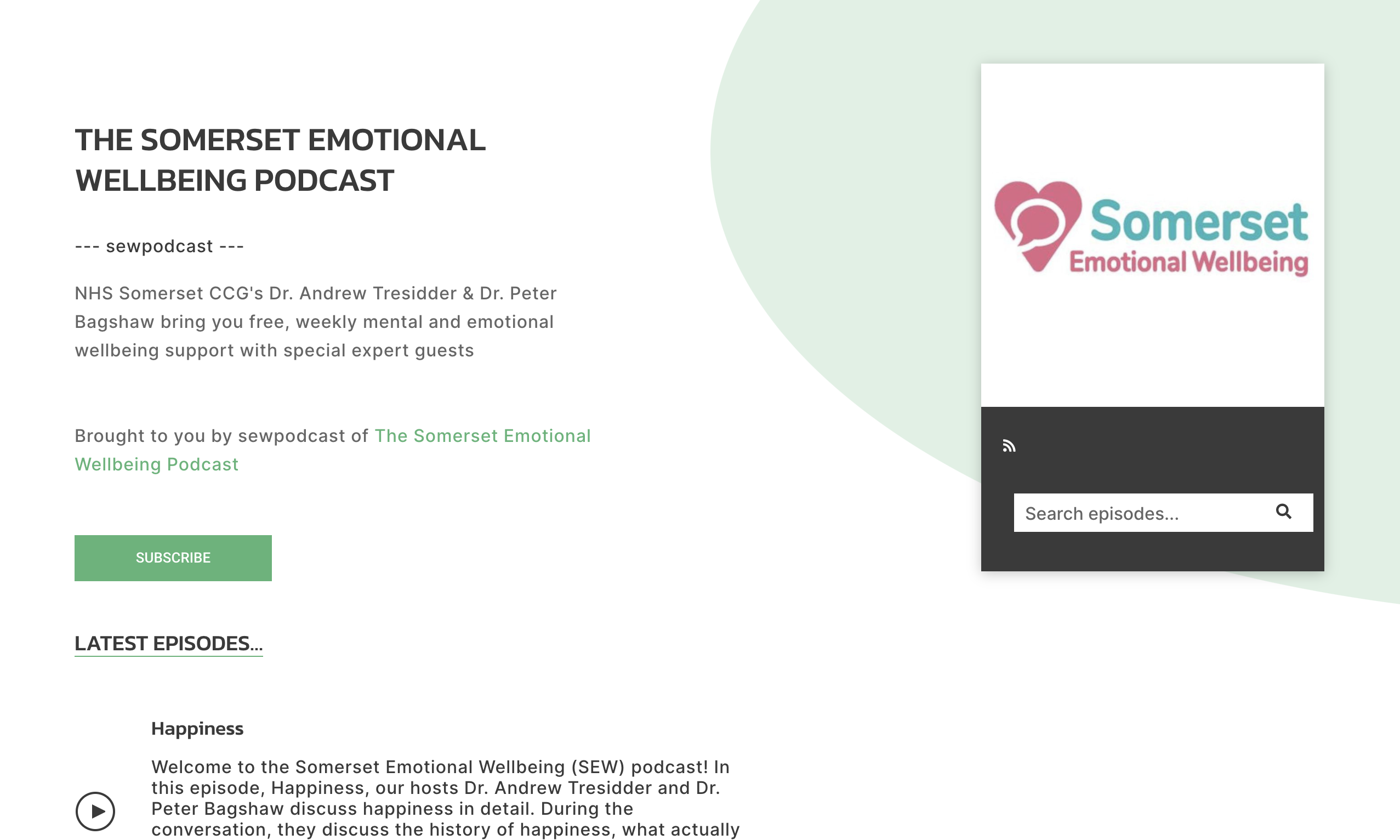 The Somerset Emotional Wellbeing Podcast featured image