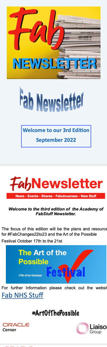 FabNewsletter - Third Edition September 2022 featured image