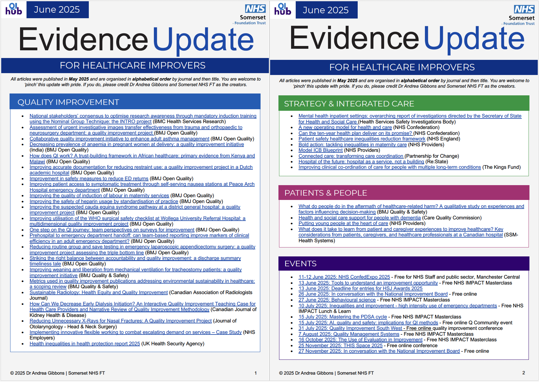QI Evidence updates - get 2025 off to a great start featured image