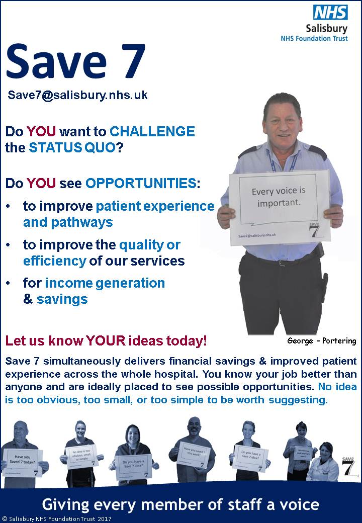Save 7 Familiar Faces Poster Campaign at Salisbury Hospital featured image