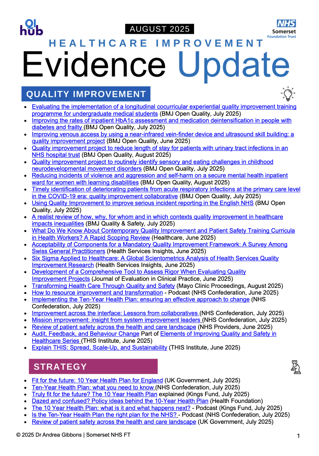 QI Evidence updates - get 2025 off to a great start featured image