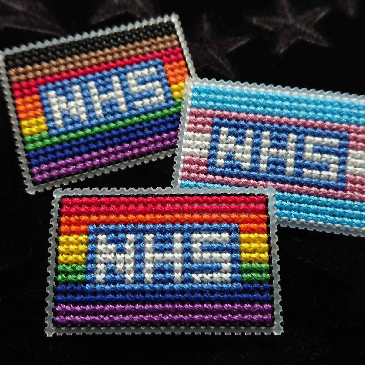 Cross stitch kits for Rainbow NHS Badges featured image
