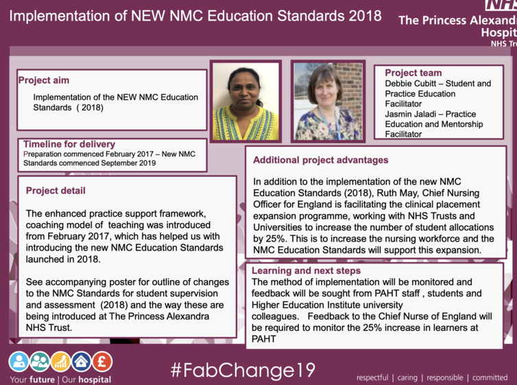 Paht - Implementation Of New Nmc Education Standards 2018 -4874